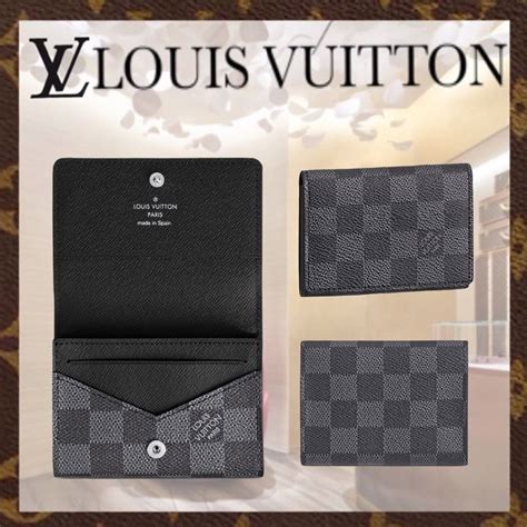 lv card holder damier graphite|Products by Louis Vuitton: Double Card Holder.